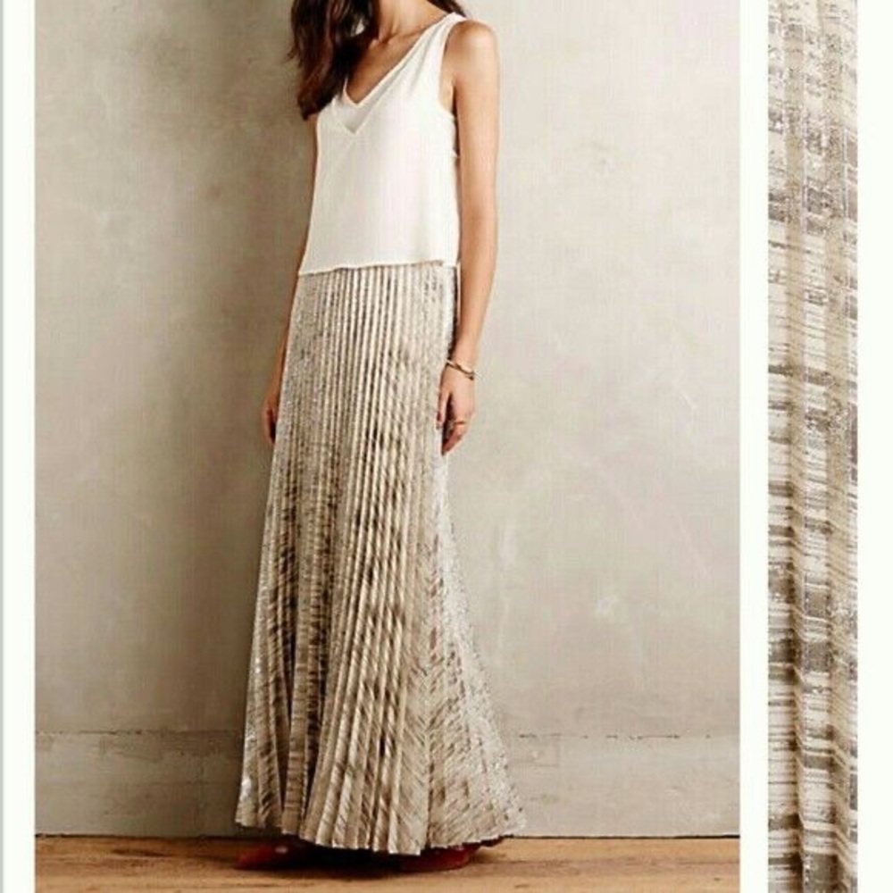 Anthropologie Midlight Maxi Skirt